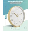 LATENO - Wall Clock for Standing or Hanging - Gold