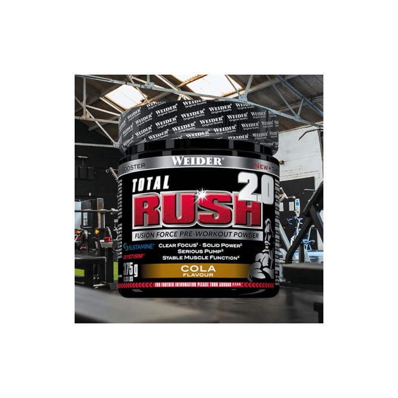 Weider Total Rush 2.0 Powder, 375 g, Cola
