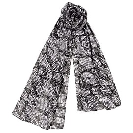 Hitoto Yamamoto Shoten TOIRO Gauze Square Python B Black [1884-B] UV Care Treatment, Simple, Modern, Made in Japan