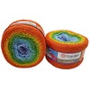 YarnArt Flowers 500g Bobbel Wool, Colour Gradient, 55% Cotton, Bobble