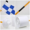 Golf Putting Green Removable Flagpole Set Practicing Accessory with Blue