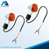 2pcs Motorcycle Turn Signal Lights Front Rear Chrome Bullet Blinker