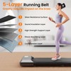Lacuffy Under Desk Treadmill，2024 Upgraded Smart Walking Pad Tredmill, Desk
