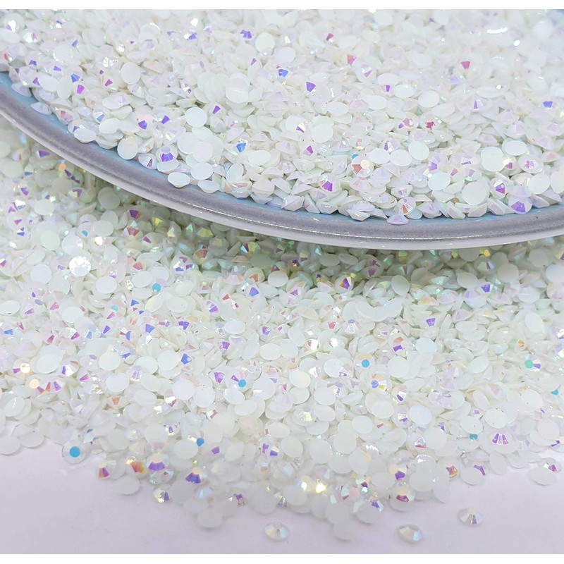 MajorCrafts 4000pcs 2mm ss6 Jelly AB Flat Back Round 14