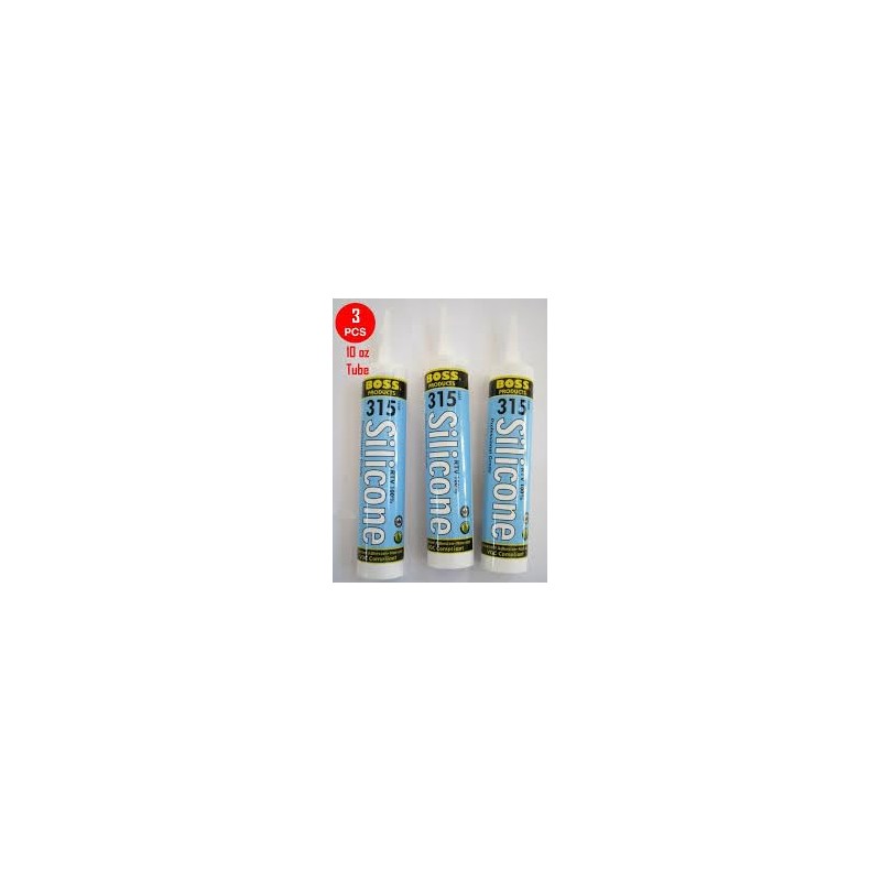 137616 BOSS® 315 100% RTV Professional Silicone Weatherproof Rubber Adhesive