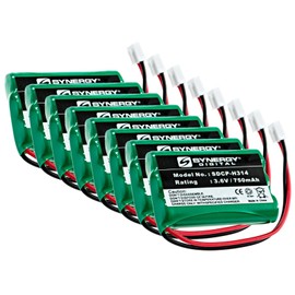 Synergy Digital Dog Collar Batteries, Compatible with Tri-Tronics Multi-Sport S Dog Collar, (Ni-MH, 3.6V, 750 mAh), Pack Includes: 8 x SDCP-H314 Batteries