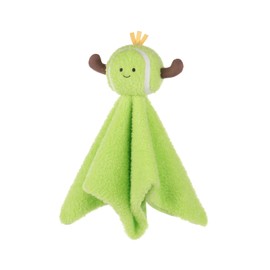 Apricot Lamb Tennis Blanket Cute Comforter Soft Loveys for Baby Boy and Girl, Security Blanket for Babies, Infant and Toddlers, Green 13.8x13.8 Inches