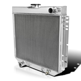 Spec-D Tuning 3 Core Manual Transmission 20" Driver/Left Side Radiator Compatible with 1969-1970 Ford Mustang/Falcon V8