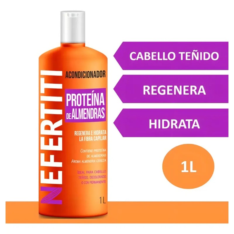 Acondicionador Para Cabello Aceite De Almendra 1lt Nefertiti