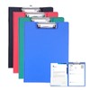 4 Pack Clipboard Folder A4, Foldover Clipboard with Cover Plastic