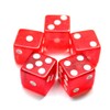 19mm Casino Craps Dice - Set of 5 Crystal Red
