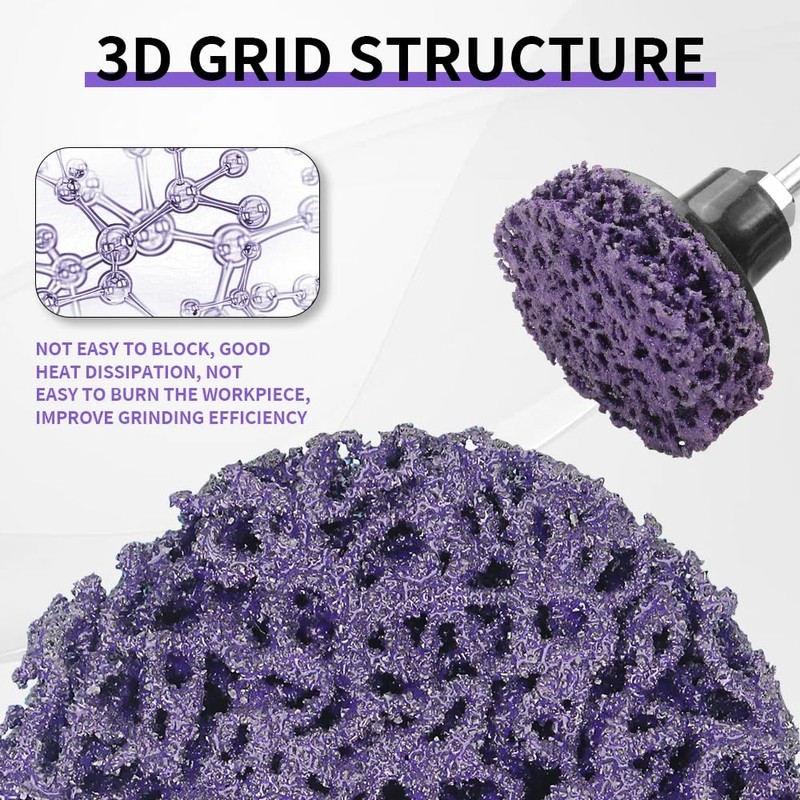 11-Pack 2-Inch Abrasive Discs for Drill - Quick Change Paint