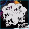 Wraith SprayWorks Skull Stack #1 - Reusable Airbrush Stencil Template