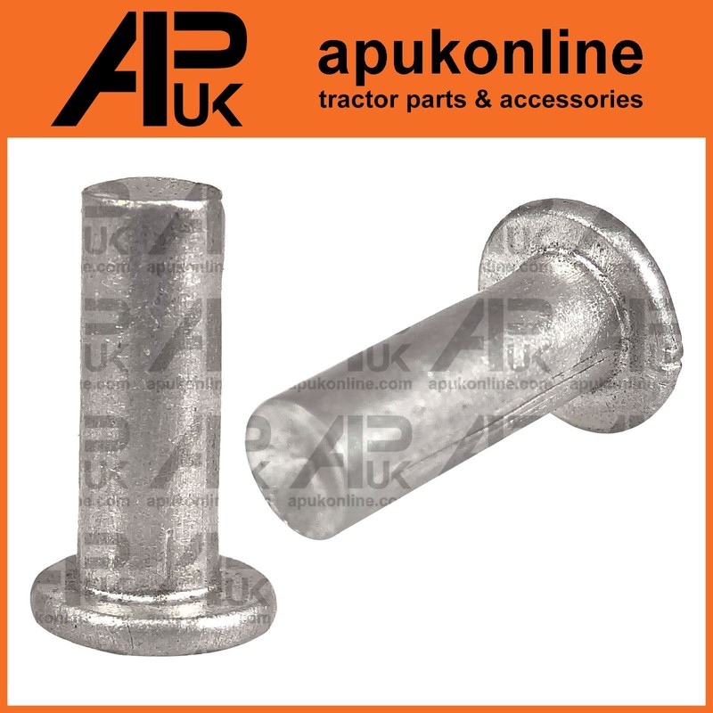 APUK 50x Solid Aluminium Flat Head Rivet M4 x 11mm