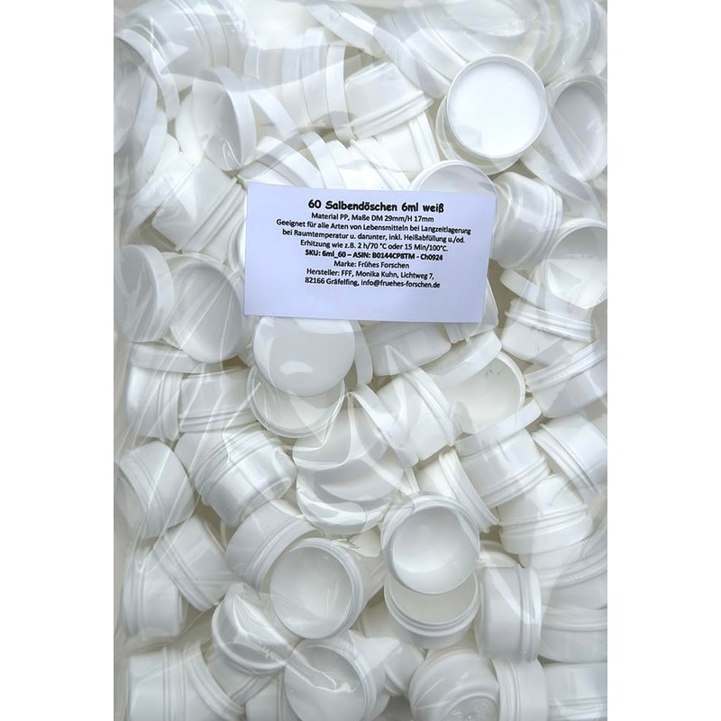 FRÜHES FORSCHEN 60 ointment cans, 6 ml capacity
