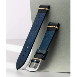 Men's Watch Band, Replacement Band, Genuine Leather Band, Tanned Leather, Calf Leather, Classic, Retro, Business, Thick, Durable, Flexible, 5 Sizes (0.71, 0.79, 0.87, 0.95, 1.0 inches (18, 20, 22, 24, 26 mm), 7 Colors (Blue, Red, Black, Light Brown, Brow