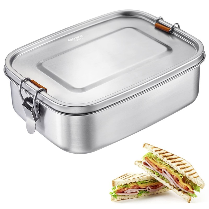 Westmark 23582270 Viva Mini Lunch Box 1100 ml, Stainless Steel,