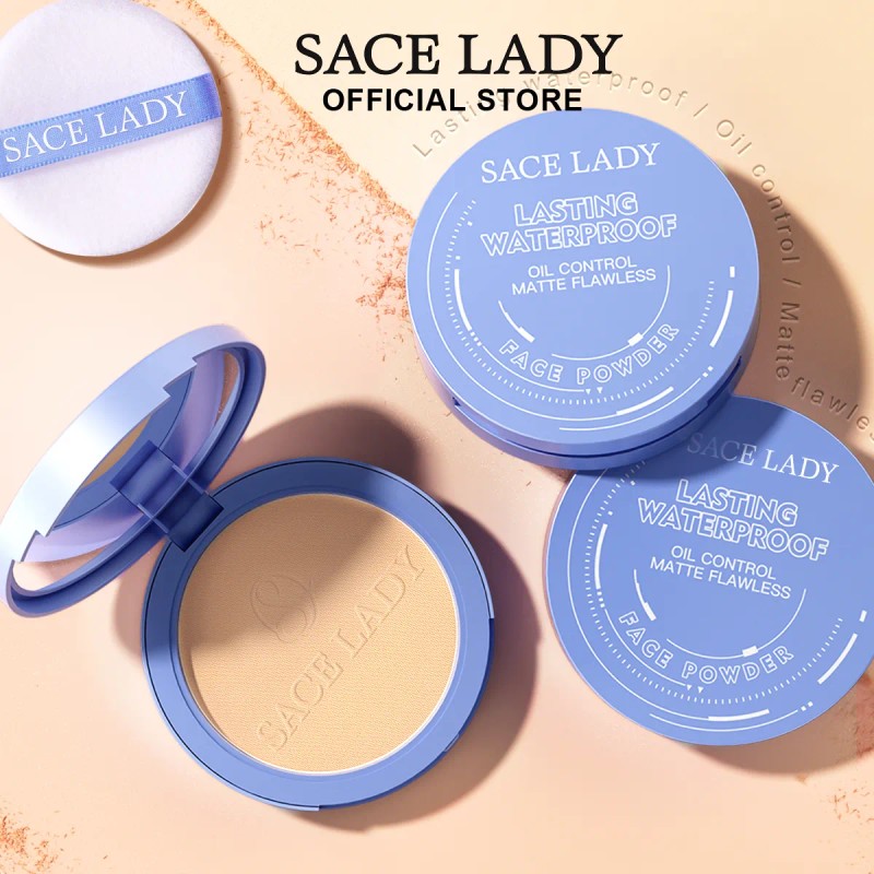 Base De Maquillaje En Polvo Compacto Mate Sace Lady