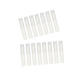 IWOWHERO 15Pcs Refillable Lip Balm Tubes White Plastic DIY Lip Gloss Containers Storage Safe Odorless Material Convenient for Daily Use and Crafts