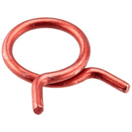 Rotor Clip HC-20ST R, Steel, Single Wire Hose Clamp, 1-1/4" Hose OD, Red (Pack of 25)