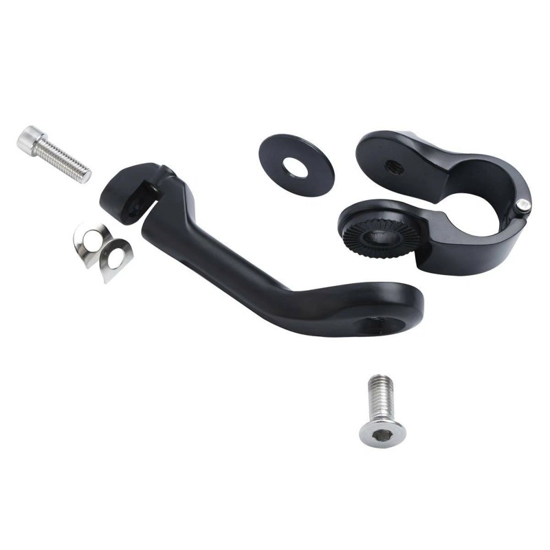TCMT Matte Black 1 1/4" Adjustable Highway Long Angled Foot