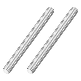 sourcing map M12x120mm Fully All Threaded Rod, 2Pcs 316 Stainless Steel Long Threaded Screw 1.75mm Thread Pitch Right Hand Threads for Furniture Mounting Assembly Fastening