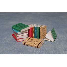 Miniature 1: 12 Dolls House Nostalgic Accessories, Set of 12 Books