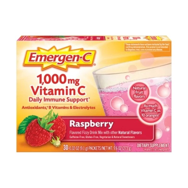 Emergen-C Vitamin C Dietary Supplement Drink Mix - Raspberry -