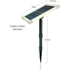 Solar AEO Solar Water Pump Kit: 12V DC Brushless 124GpH Water Pump w/ 5W Solar Panel