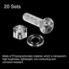 sourcing map M6 x 30mm Plastic Phillips Machine Screws with