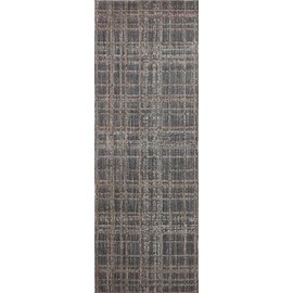 Loloi Angela Rose Ember Collection EMB-01 Midnight/Dove 2'-7" x 10'-0" Runner Rug