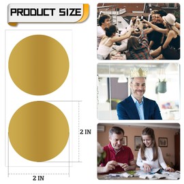 100 Pcs Scratch Off Stickers Sitckers 2 inches Round Self Adhesive Scratch Off Cards for Lottery Tickets, DIY, Raffle Card Games Creating (Gold) (1, Gold) (1)