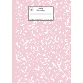 Marble Notebook A4: Pastel Pink College Ruled Journal (Pastel Stationery Notebooks A4, Band 1)