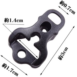 Tent Cord Buckle Cord Adjuster Tent Clip Umbrella Cord Buckle Outdoor Home Backpacking Tent Sleeping Bag for Travel Goods 10pcs Black