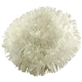 SHATCHI 1.8m/6ft White Luxury Deluxe Chunky Christmas Tinsel Garland Xmas Tree Decorations, one
