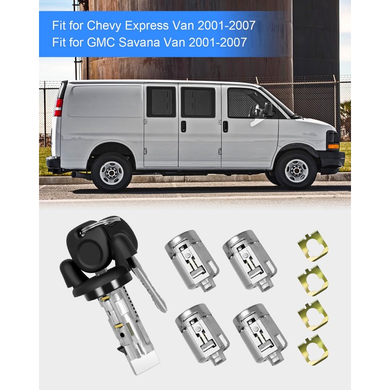 Ignition Switch Door Lock Cylinder Fit for Chevy Express Van