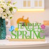 BCCSNNM Metal Happy Spring Sign, Spring Decorations for Home, Spring