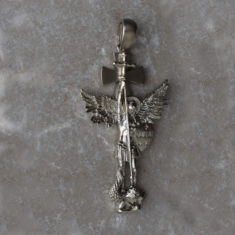 KAPRIBE Sankt Michael Anhänger aus 925er Silber