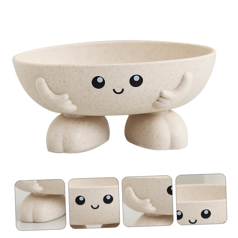 WOOVEEWIND Eco-Friendly Plant Fibres Soap Dish, Lovely Kids Soap Holder,