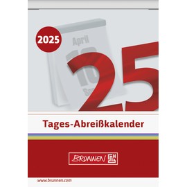 BRUNNEN Tear-off calendar (2025), 1 page = 1 day, 81 × 106 mm