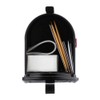 Gibraltar Mailboxes Admiral Medium Capacity Aluminum Textured Black, Post-Mount Mailbox,