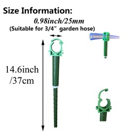 3/4” Garden Hose Guide Holder to Keep Hose Off Lawn, Outdoor Garden Hose Support Spike for Hose Off the Lawn Ground Yard Watering Equipment(6pk)