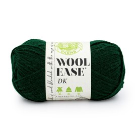 Lion Brand Wool-Ease DK Yarn, Yarn for Knitting, Crocheting, and Crafts, Forest Green, 1 Pack