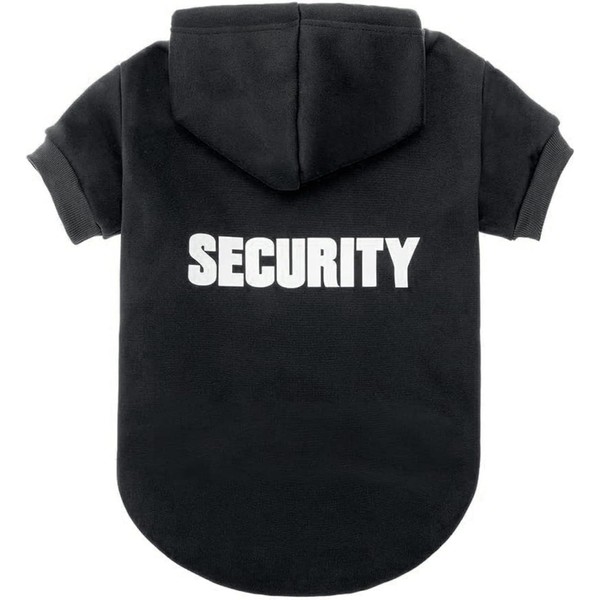 BINGPET SECURITY Patterns Printed Puppy Pet Hoodie Dog Clothes