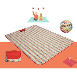 Large Portable Waterproof Beach & Picnic Mat (4-Person) Mat