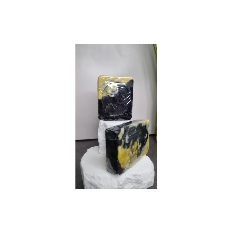 Jabón Artesanal Amolli Ixtli Carbón Activado Cúrcuma Pack 3