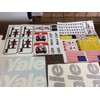 Yale Forklift Decals Black and white, complete with safety decal