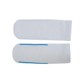 Xensox Seamless Feel Easy-on Bamboo Kids Socks with Line White Age 8-11 (Pack of 5)