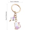 scicent Keychain Purple Cute Cat Key Chain and Charm for