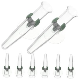Generic 8pcs Flower Nutrition Tubes Suction Cup Floral Water Vials for Fresh Flower Preservation for Florists